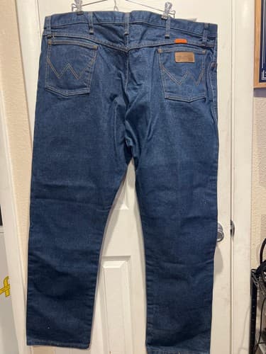 Wrangler FR Riggs Workwear Flame Resistant Jeans Blue Straight Leg Men's 44x32 - Thumbnail 6