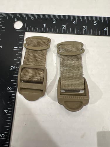 Lot of 2 OCP Coyote Tan Load Lifter Attachment Straps – Used US Military - Thumbnail 4