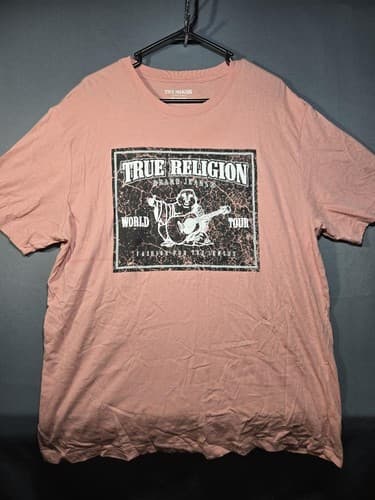 True Religion Men's Graphic T-Shirt Lot of 2 Navy & Pink Sizes XL & 3XL #R54r - Thumbnail 11