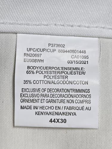 Genuine Dickies Men's Utility Work Pants White Relaxed Fit Straight Leg 44x30 - Thumbnail 5