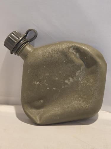 2 Quart Canteen Standard Issue Olive Drab Green #K44k - Thumbnail 2