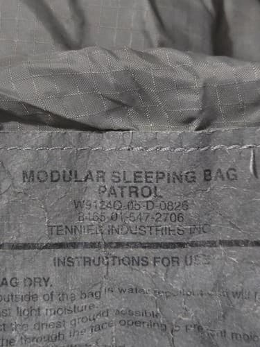 Modular Patrol Sleeping Bag NSN:8465-01-547-2706 #M70m - Thumbnail 3