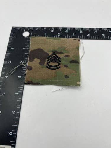 US Army SFC E-7 Rank Patch Pair OCP Multicam Sew-On – Free Shipping - Thumbnail 6