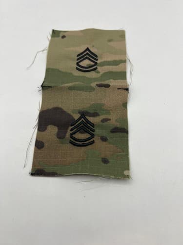 US Army SFC E-7 Rank Patch Pair OCP Multicam Sew-On – Free Shipping - Thumbnail 5
