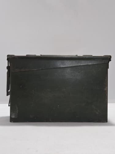 30 Cal Military Style Metal Ammo Can Olive Drab Steel Storage Box Unmarked #M67m - Thumbnail 3