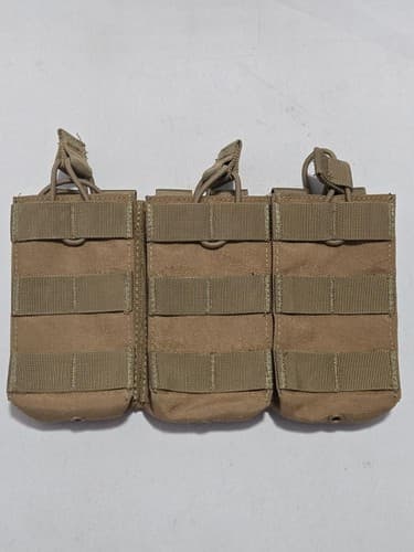 Tactical Molle Open-Top 5.56 .223 Magazine Pouch Triple Rifle Mag Holder Holster