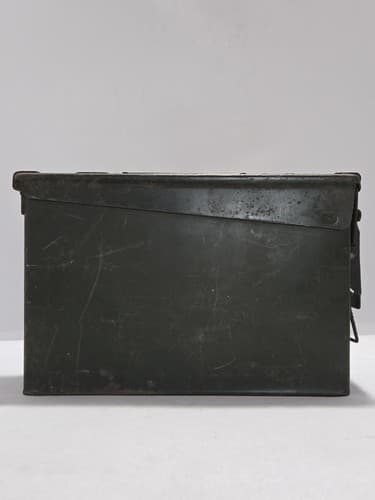 30 Cal Military Style Metal Ammo Can Olive Drab Steel Storage Box Unmarked #M67m