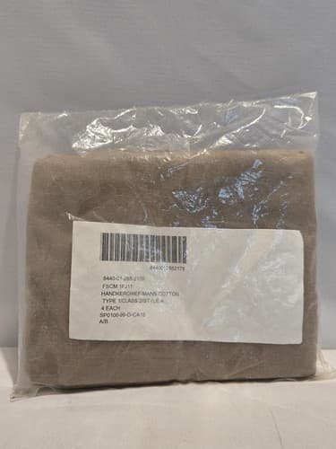 Military Brown Cotton Handkerchiefs NSN:8440-01-288-2178 #L2l