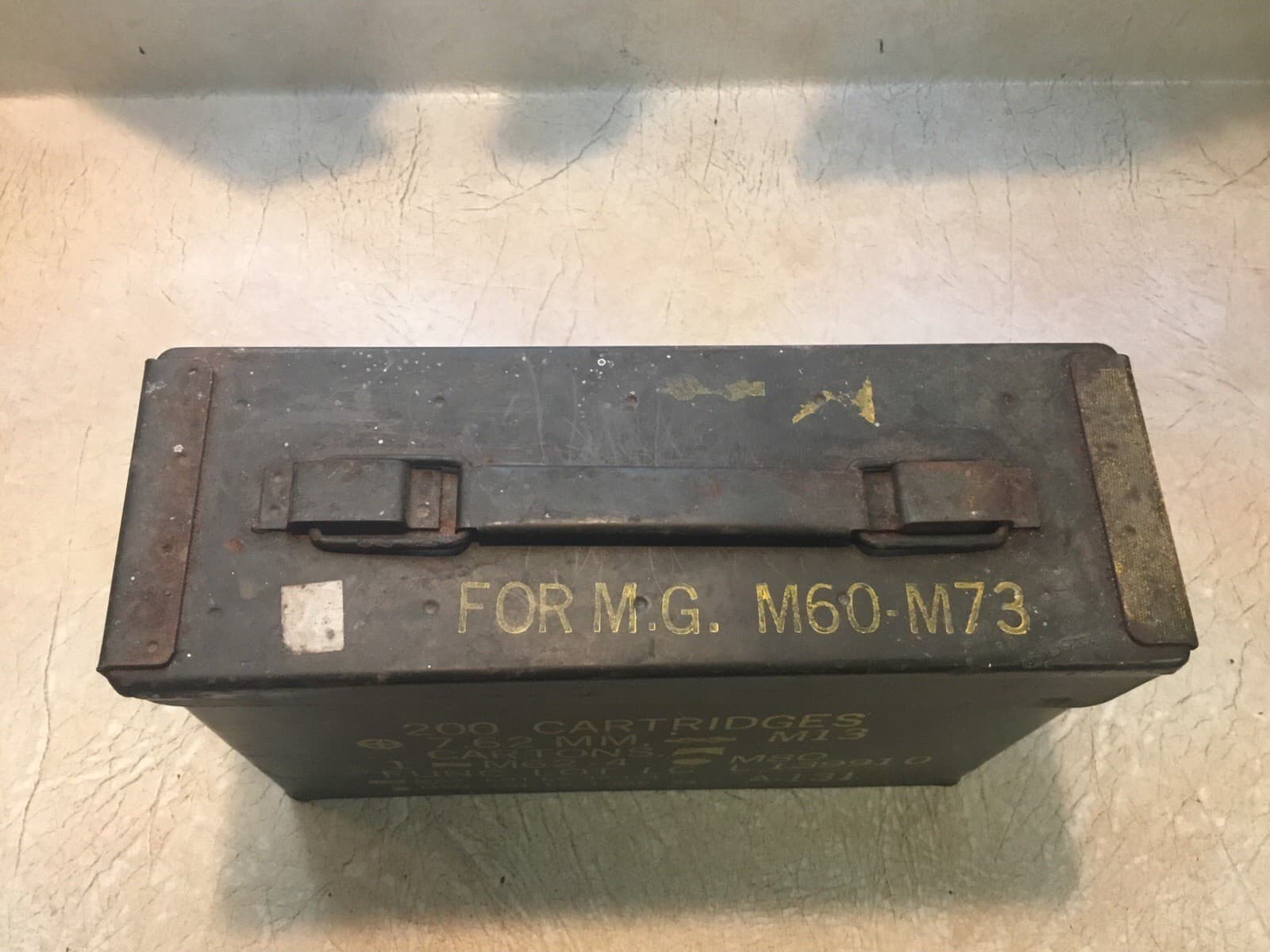 30 Cal Military Style Metal Ammo Can Olive Drab Steel Storage Box Unmarked #M67m - Thumbnail 5