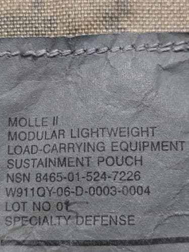 ACU Digital Molle II Sustainment Pouches NSN:8465-01-524-7226 #L33l - Thumbnail 3