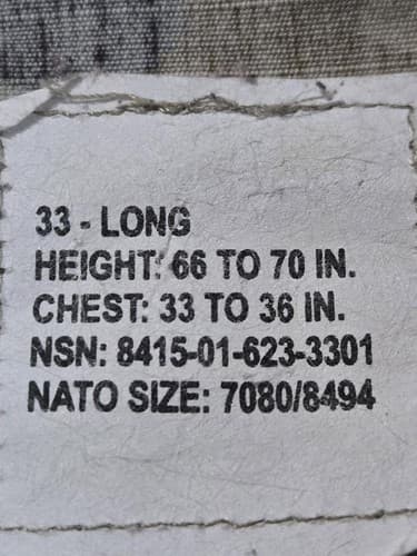 OCP Multicam Jacket 33/Long NSN:8415-01-623-3201 #L58l - Thumbnail 7