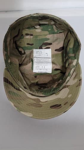 US Army OCP Camouflage Patrol Cap Size: (7) #73m - Thumbnail 6