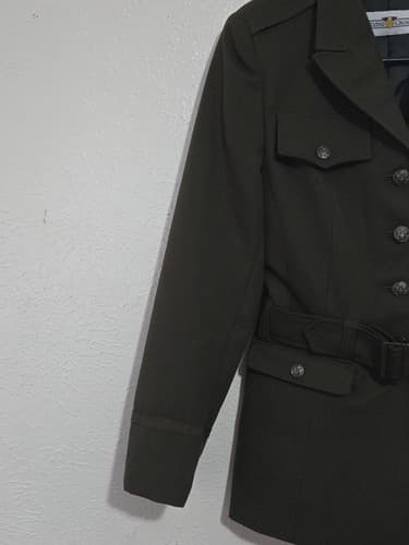 ASU Coat Service Jacket Dress Army Green Size: (10/T) NSN:8410-01-683-2001 #M12m - Thumbnail 2