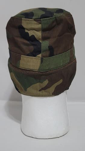 US Army BDU Camouflage 6 7/8 Cold Weather Patrol Cap #46L - Thumbnail 4