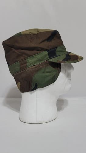 US Army BDU Camouflage 6 7/8 Cold Weather Patrol Cap #46L - Thumbnail 3