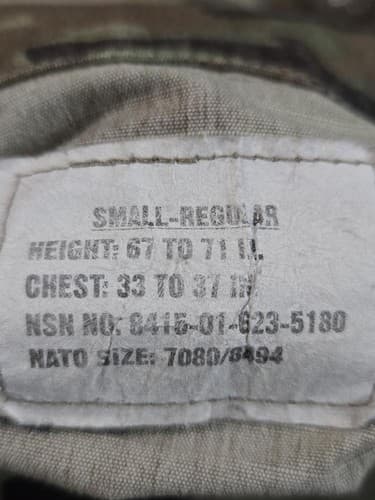 OCP Multicam Jacket Small/Regular NSN:8415-01-623-5180 #L64l - Thumbnail 7
