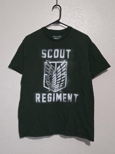 Attack on Titan Scout Regiment Green T-Shirt Men’s Size L – Funimation Graphic