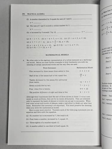 Practical Algebra: A Self-Teaching Guide 2nd Edition Selby & Slavin PB #DC64 - Thumbnail 6
