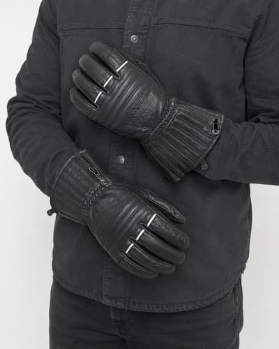 Harley-Davidson Motorclothes Gauntlet Leather Motorcycle Gloves Black Size XL