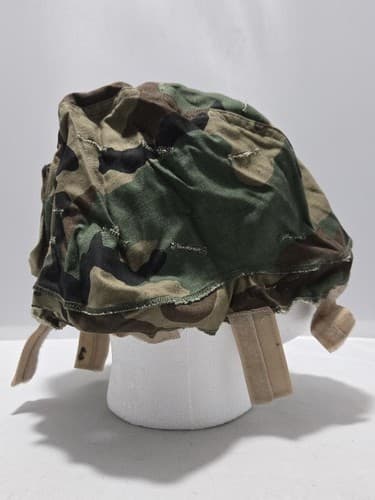 USGI Woodland PASGT Helmet Cover BDU Camo Military Issue Ground Troops #Q - Thumbnail 2