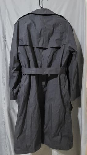Dla Garrison Collection Black Trench Coat Military Zipout Liner #55x - Thumbnail 2