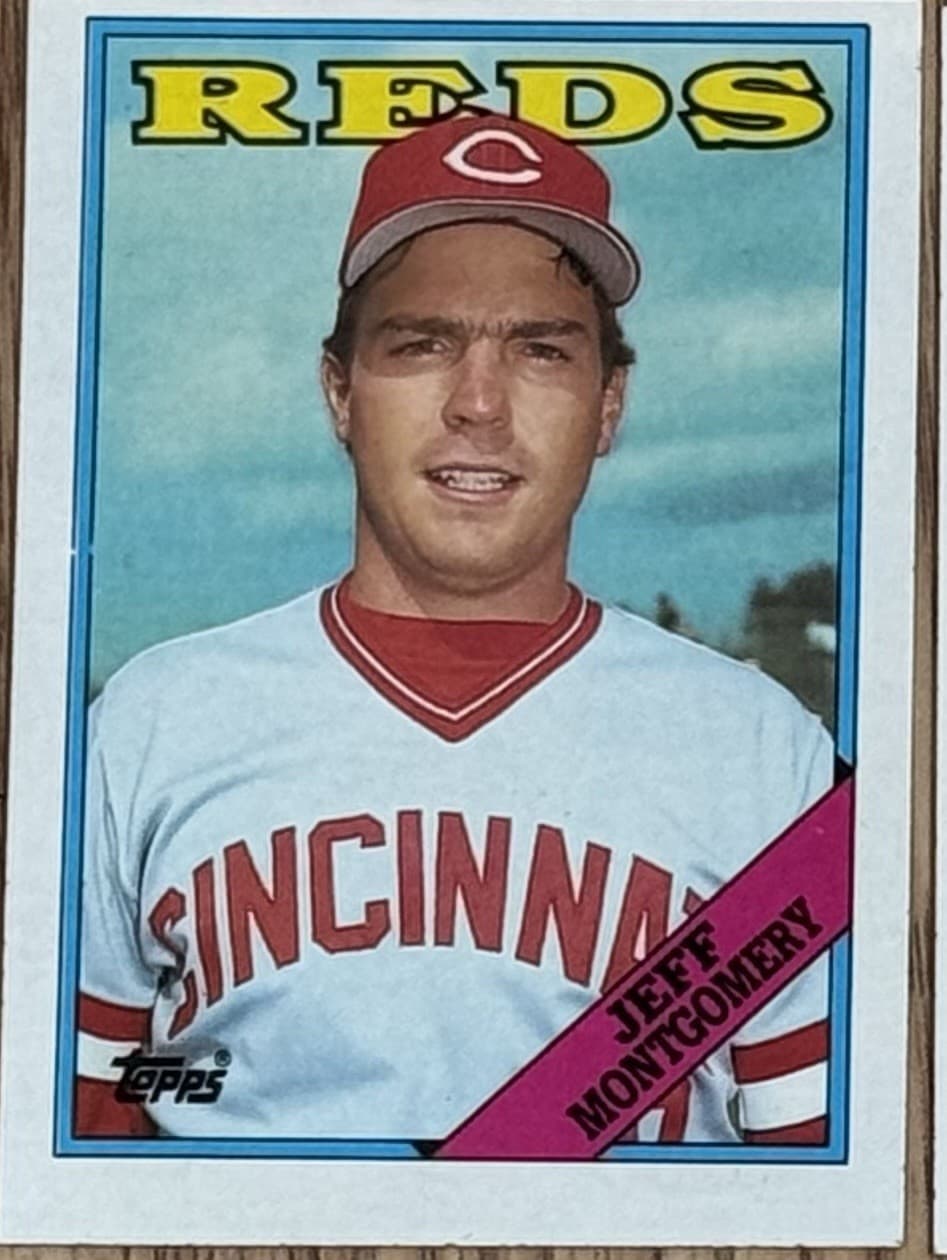 Jeff Montgomery Cincinnati Reds # 447 1988 Topps MLB Baseball Collector Card