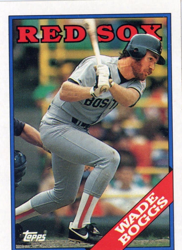 1988 Topps WADE BOGGS #200 Boston Red Sox HOF Baseball Card