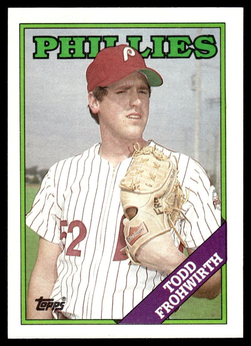 1988 Topps Todd Frohwirth Rookie Philadelphia Phillies #378