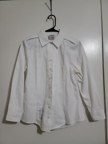 DSCP female White Long Sleeve Size: (10/S) NSN: 8410-01-555-9154 #C5c