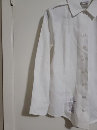 DSCP female White Long Sleeve Size: (10/S) NSN: 8410-01-555-9154 #C5c - Thumbnail 2