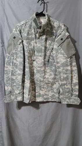 US Army ACU Digital Camo Jacket Medium Regular UCP Field Coat Combat Uniform Top - Thumbnail 2