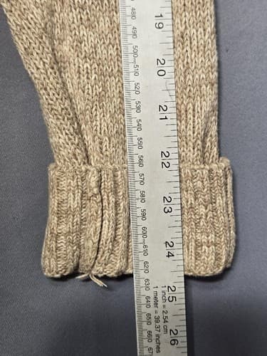 Chaps Men's Size XL Beige Marled Knit Button Mock Neck Sweater Cotton #S72t - Thumbnail 10