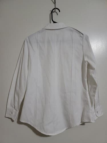 DSCP female White Long Sleeve Size: (10/S) NSN: 8410-01-555-9154 #C5c - Thumbnail 4