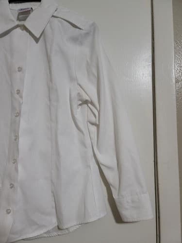 DSCP female White Long Sleeve Size: (10/S) NSN: 8410-01-555-9154 #C5c - Thumbnail 3