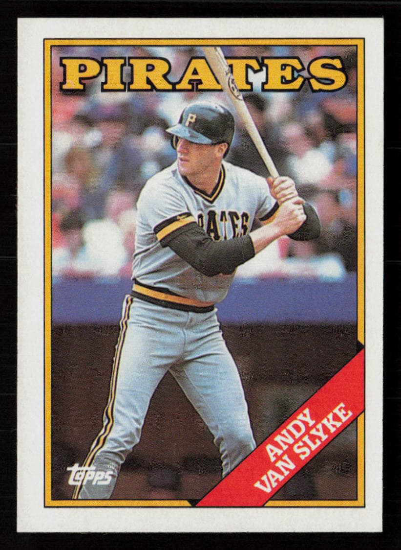 Andy Van Slyke 1988 Topps #142 Pittsburgh Pirates Baseball Card