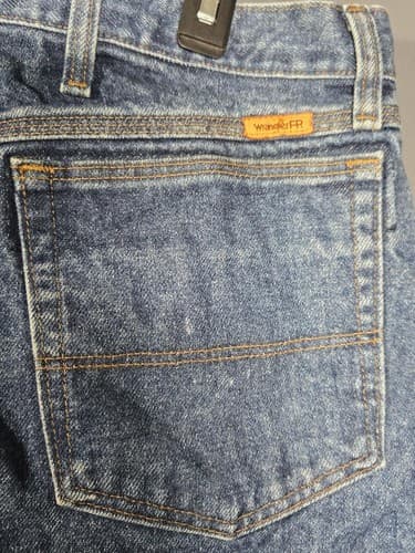 Wrangler FR Riggs Workwear Men's Blue Flame Resistant Jeans Size 44x34 #S99s - Thumbnail 5
