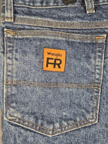 Wrangler FR Riggs Workwear Men's Blue Flame Resistant Jeans Size 44x34 #S99s - Thumbnail 4