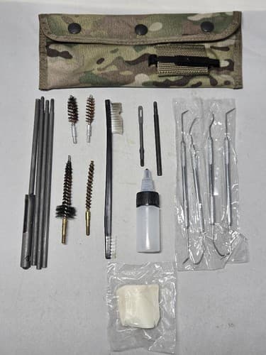 USGI Military Universal Weapon Cleaning Kit Multicam Pouch #G59j - Thumbnail 2