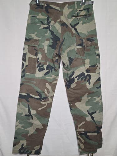 US Army BDU Combat Trousers Woodland Camo Pants Medium Long 8415-01-004-4717 VGC - Thumbnail 6