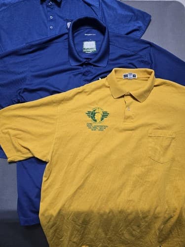 Lot of 3 Women's Army Corps Veterans Association Polo Shirts Size XL/2XL #S53t