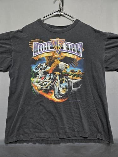 The Doobie Brothers 25 Years on the Road Graphic T-Shirt Men's Size XL #S72t - Thumbnail 2