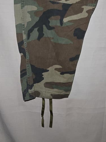 US Army BDU Combat Trousers Woodland Camo Pants Medium Long 8415-01-004-4717 VGC - Thumbnail 4