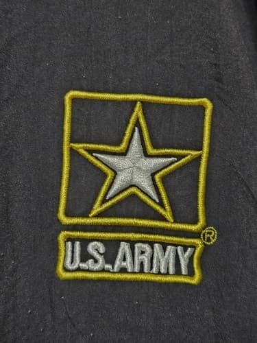 US Army APFU Fitness Training Jacket Black & Gold Men's Size XL Regular XLR R31s - Thumbnail 5