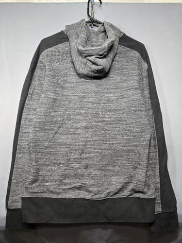 American Eagle Outfitters Heather Gray Colorblock Knit Hoodie Men's Small #S52t - Thumbnail 6