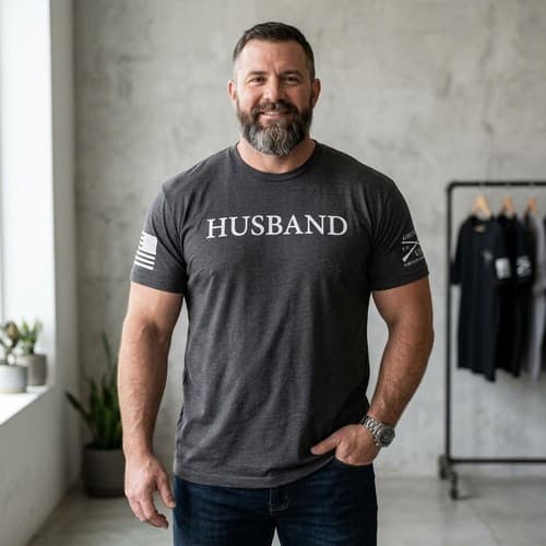 Grunt Style Men's Size 2XL Black Husband Definition Graphic T-Shirt #S52t