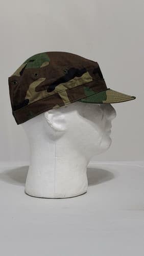 US Army Patrol Cap (SIZE: 7 1/4) BDU Camouflage Hot weather Style #88n - Thumbnail 3