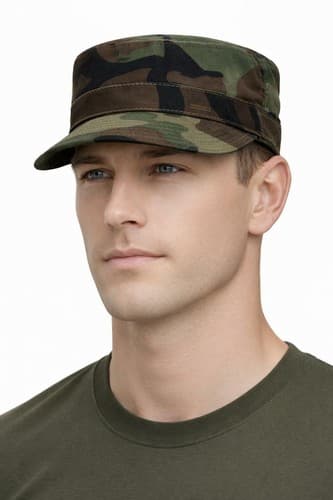 US Army Patrol Cap (SIZE: 7 1/4) BDU Camouflage Hot weather Style #88n