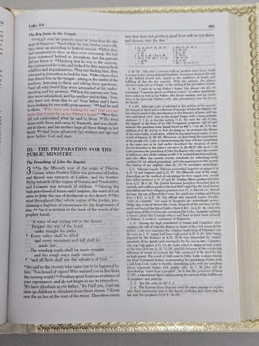 Catholic Holy Bible Deluxe Parish Edition Fireside White Gold Gilt Edges #DC64 - Thumbnail 7