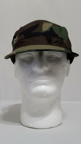 US Army Patrol Cap (SIZE: 7 1/4) BDU Camouflage Hot weather Style #88n - Thumbnail 2