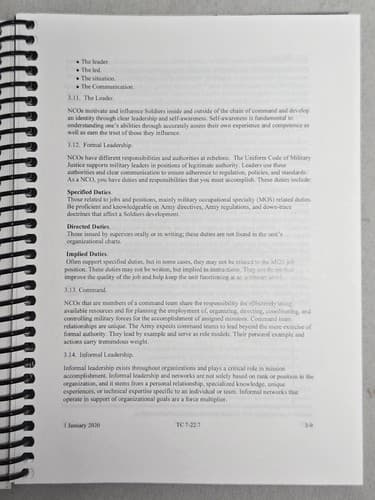 The Noncommissioned Officer Guide TC 7-22-7 January 2020 US Army NCO Guide #DC64 - Thumbnail 4